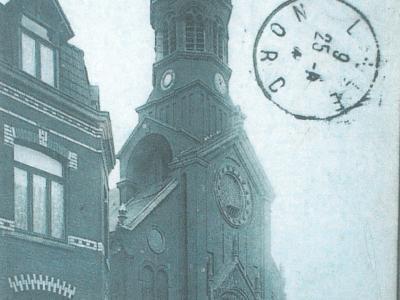 L'ancienne église Saint-Vital, en 1925 - Archives municipales de La Madeleine © Fonds Syndicat d'Initiative, 3Z 14