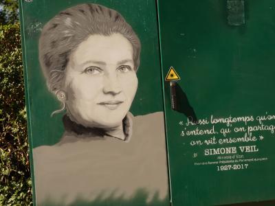 Portrait de Simone Veil réalisé par Calamardos87 © Ville de La Madeleine
